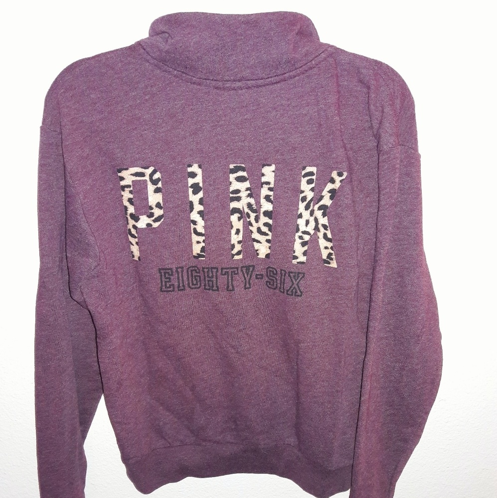 ❣PINK Victoria's Secret Burgundy Half-Zip❣